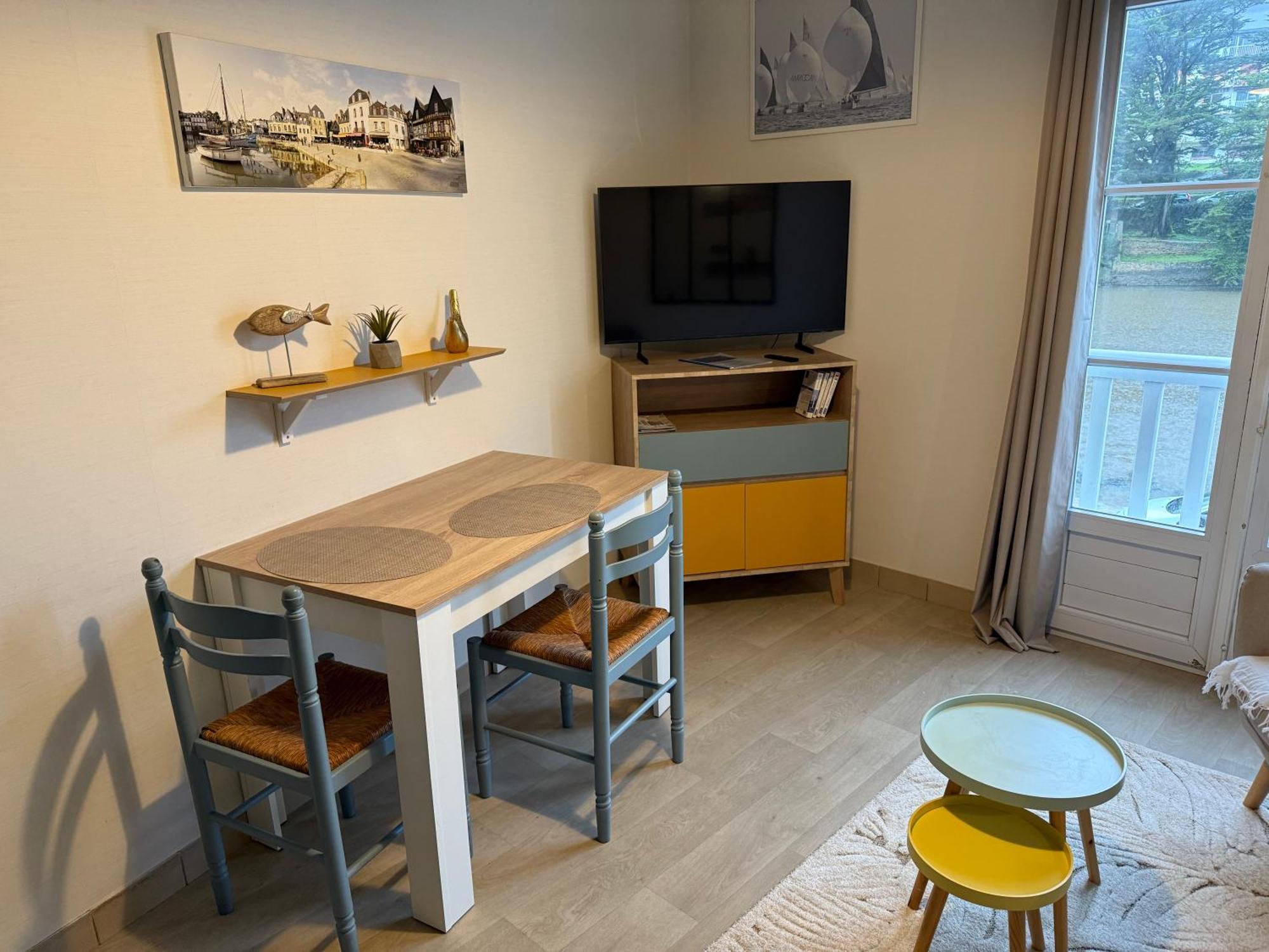 Appartement T2 Vue Sur La Riviere Avec Garage Privatif - Port De Saint-Goustan Auray Kültér fotó