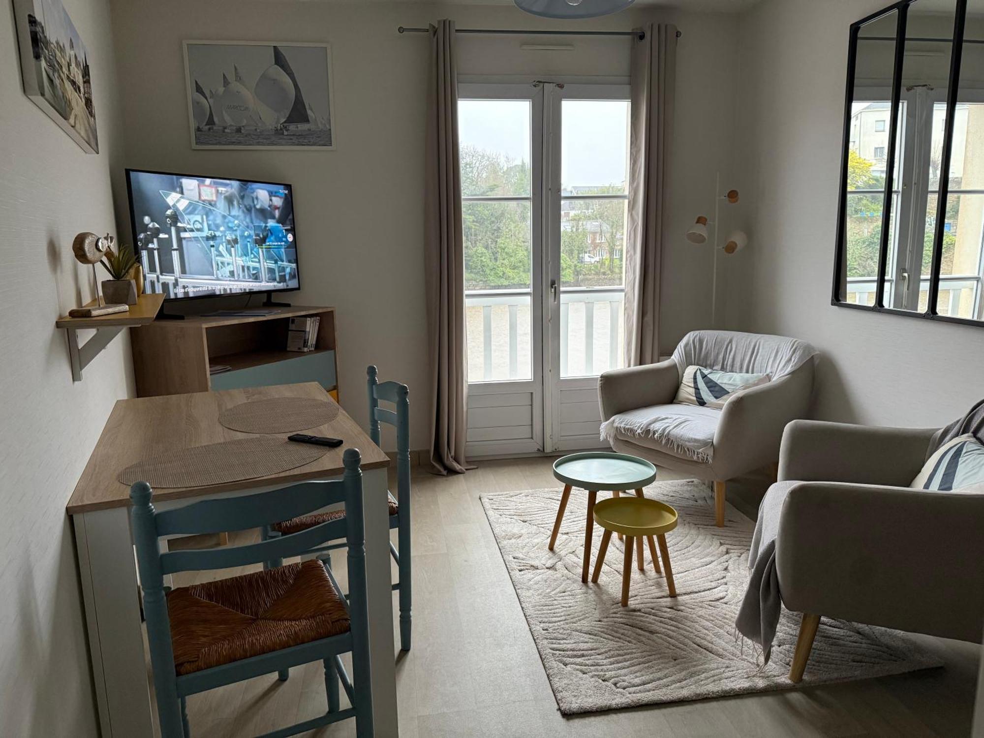 Appartement T2 Vue Sur La Riviere Avec Garage Privatif - Port De Saint-Goustan Auray Kültér fotó